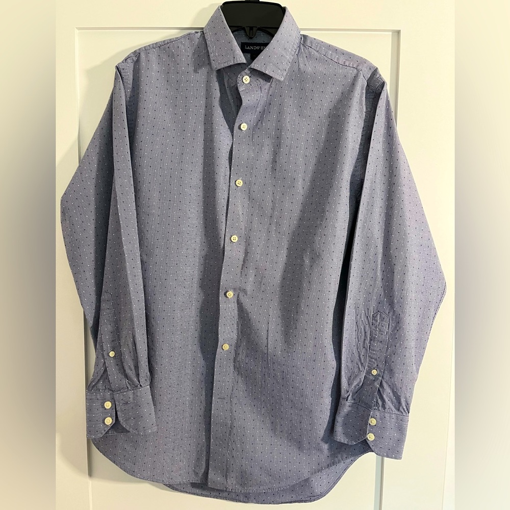 Lands' End Long Sleeve Button Down Men's M-15 1/2 32-33